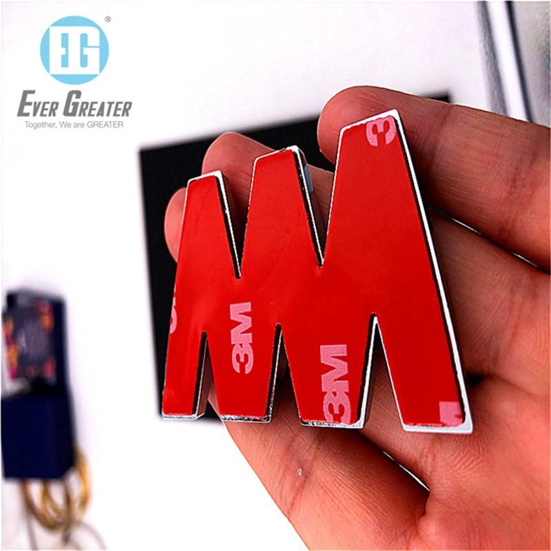 Car Metal Logo Emblem 3D Badges Custom Size