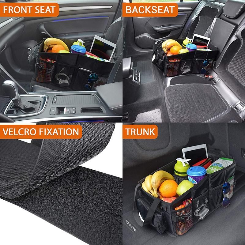 Heavy Duty Multi Pockets Expandable Cargo Storage Organizers Large Capacity Collapsible Car Trunk Organizer