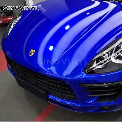 SINOVINYL Wholesale Super Gloss Grey Self Adhesive Auto Body Color Change Car Wrapping Vinyl