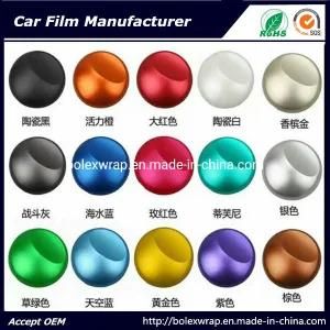 High Quality Tiffany Matt Chrome Ice Film Car Wrap Adhesive Vinyl 1.52m Width