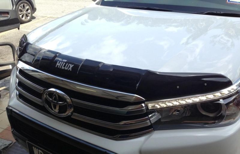 Two Color All Black Bonnet Guard for Hilux Revo 2016-2019
