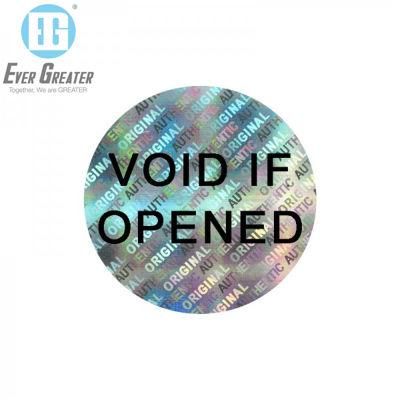 Custom Design Waterproof PVC Vinyl Precautions Hologram Sticker