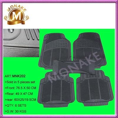 Cheap Custom Rubber/PVC All Weather Floor Mats for Truck/Cars (MNK202)