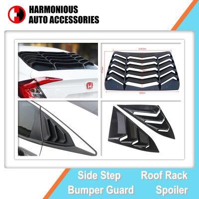 Auto Sculpt Sport Style Window Shutter for Honda Civic 2016 2018