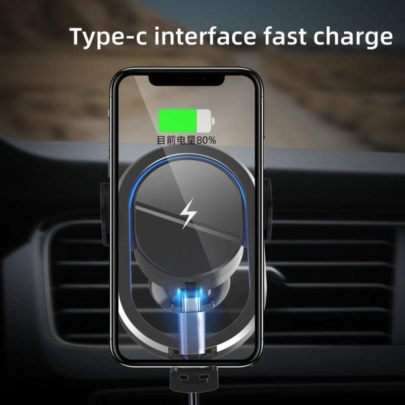 Automatic Fast Wireless Car Charger 15W for iPhone for Android Cell Phone Holder Sensor Fast Car Wireless Charger