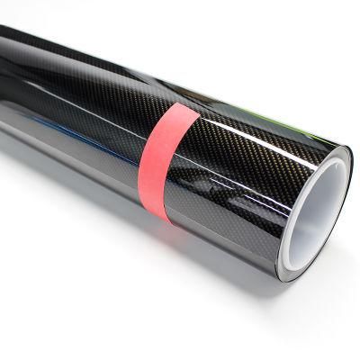 Black Glossy 2D 3D 5D 7D 9d Carbon Fiber Film Color Vinyl Sticker Film