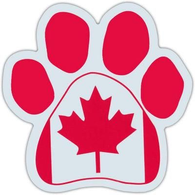 Canada Pawprint Car Magnet Sticker