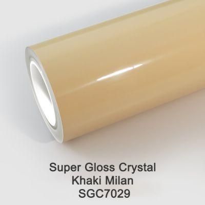 Wrapmaster High Glossy Car Wrap Semi Gloss Khaki Vinyl Wrap