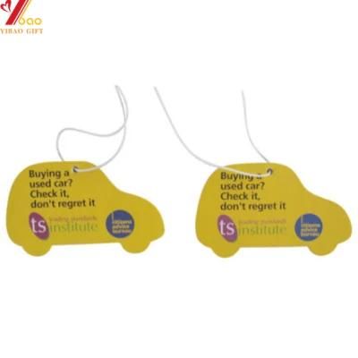 Wholesale Custom Shape Paper Air Freshener for Car Customized Cheap Hanging Paper Car Air Freshener