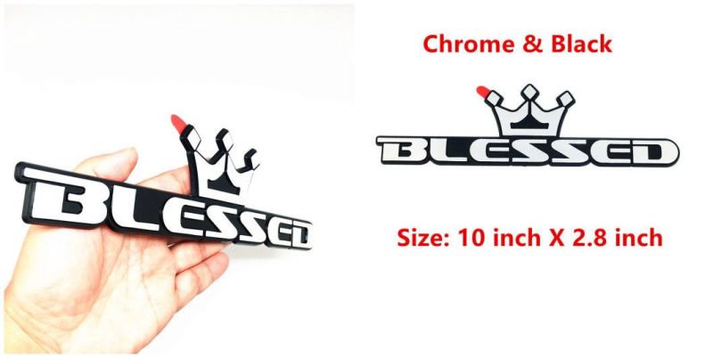 Crown Blessed Emblem for Chevrolet Silverado Chevy Camaro Emblem Fender Badge Decal Sticker Logo Car Accessories Car Parts Decoration ABS Plastic