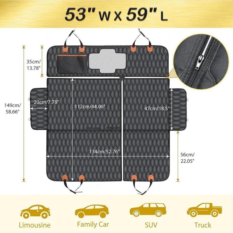 Dog Seat Cover Car Seat Cover for Pets 100% Waterproof Pet Seat Cover Hammock