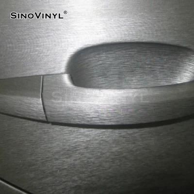 SINOVINYL Factory Supply Pirce Aluminum Brushed Silver Color Wrapping Vinyl Film Stickers