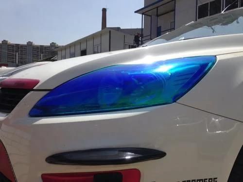 30cm*9m Car Headlight Decal PVC Material Chameleon Light Blue Car Tint Film