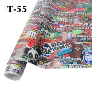 1.52X30m Car Body Custom Stickers Vinyl Protective PVC Bomb Stickers Film Rolls