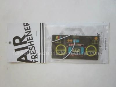 Custom Paper Air Freshener with Radio Shape (AF076)