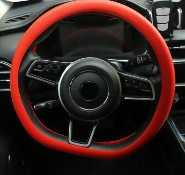 L-094yhot Sell Custom Color 34-42cm Silicone Car Steering Wheel Covers