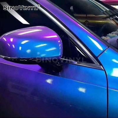 SINOVINYL Wholesale Metallic Deep Space Chameleon Color Electro Gloss Vinyl Car Wrap