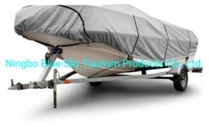 300 Denier V-Hull Runabout Boat Cover Gray 22&prime;-25&prime; Long (Beam Width Up to 106&quot;) Lightweight, Waterproof, UV Resistant