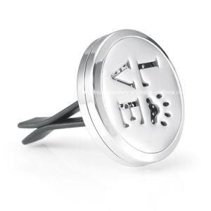 Stainless Steel Love Essential Oil Diffuser Locket with Clip for Car
