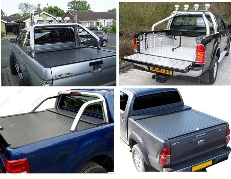 Truck Parts Soft PVC Retractable Rolling Pickup Truck Ck Bed Tonneau Cover for Toyota Tacoma Dodge RAM 2500