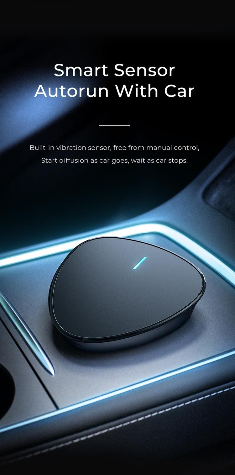 Scenta Luxury Car Aroma Diffuser Essential Oil Refillable Automatic Nano Mist Spray Electric Air Freshener Dispenser for Car