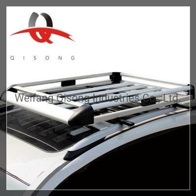 [Qisong] Aluminum Car Roof Luggage Rack Cargo Carrier Basket