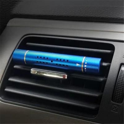 Alloy Car Fragrance Freshener Clip Round Tube Car Air Vent Metal Car Air Vent Freshener