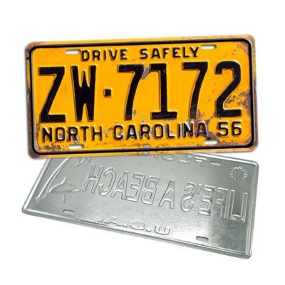 Custom Souvenir Number Plate License Plate, Embossed American Car License Plate