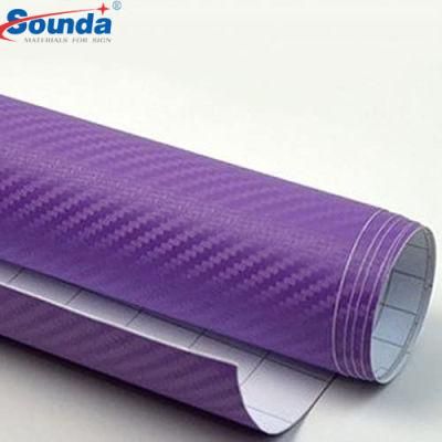 PVC Vinyl Car Wrap Vinyl Self Adhesive Vinyl Fabric Carbon Fiber Roll