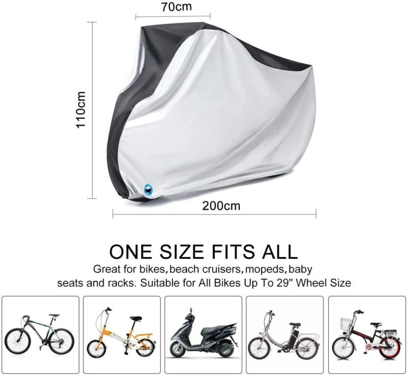 Patio Bike Cover - Motorcycle Cover - Two Wheels Automobile Cover