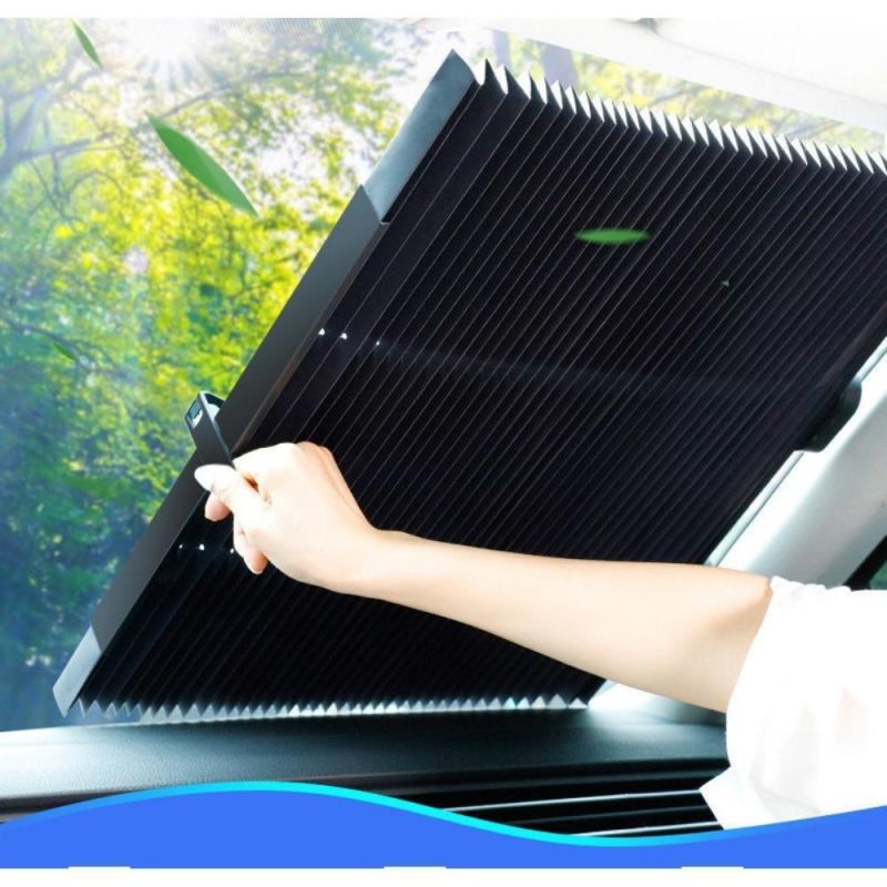 Retractable Windshield Sunshade for Auto Windshield Car Windshield and Rear Window - UV Protection Wyz20434