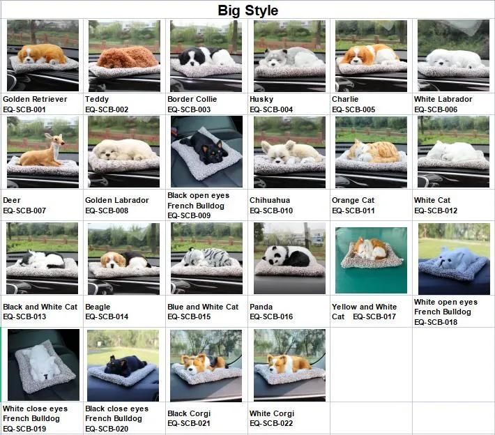 Car with Purifying Air Deodorizing Bamboo Charcoal Bag Simulation Dog Ornaments Car Interior