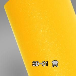 High Quality 1.52X30m PVC Adhesive Vinyl Diamond Glitter Film Sticker for Car