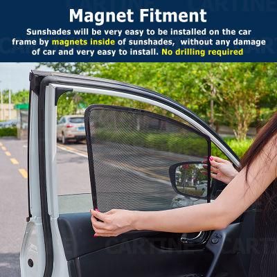 Magnets Installed Car Mesh Sunshade/OEM Magnetic Car Sunshade