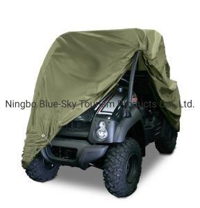 Waterproof UTV Cover, Heavy Duty 300d Oxford Protects 4 Wheeler From Snow Rain or Sun, Integrated Trailer System
