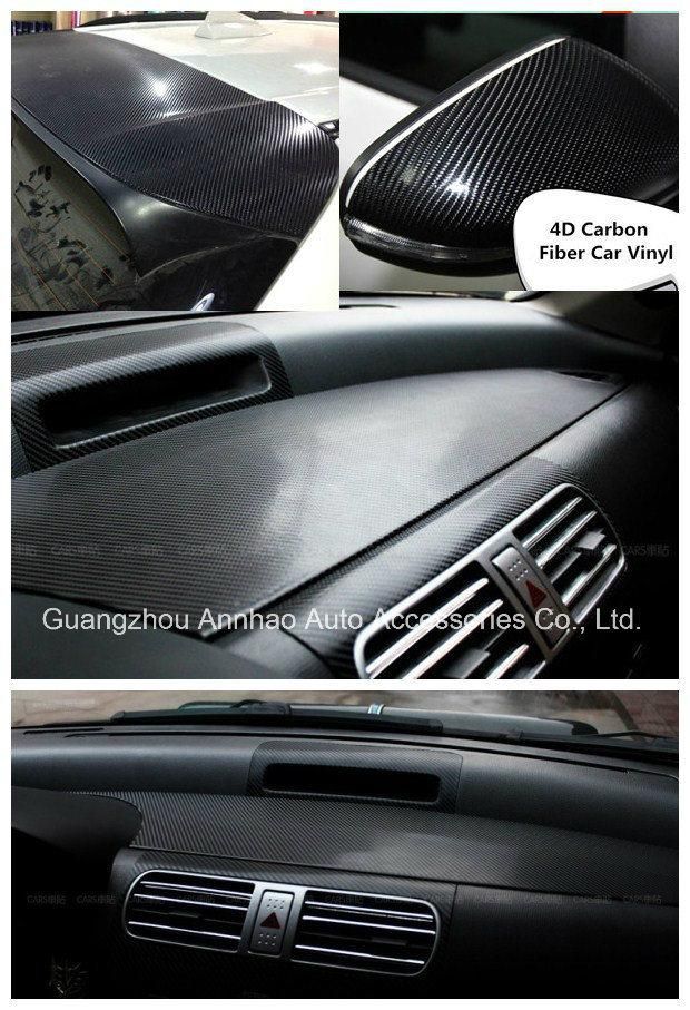 Annhao Ondis 1.52*28m Black 4D Carbon Fiber Car Wrap Air Bubble Free