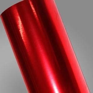 PVC Film 1.52X30m Car Wrapping Color Vinyl Red Mirror Chrome Wrap Sticker