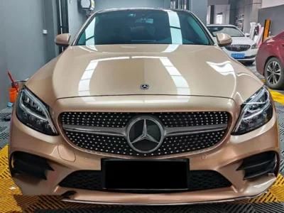 Satin Metallic Glossy Champagne Chrome Vinyl Car Wrap Film Sticker