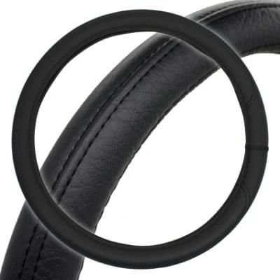 Black Color Car Vehicle PVC Steering Wheel Wrap Cover