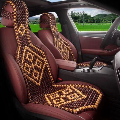 Factory Price Auto Parts Massage Breathable Cool Waterproof Color Car Wooden Seat Cushion Cover