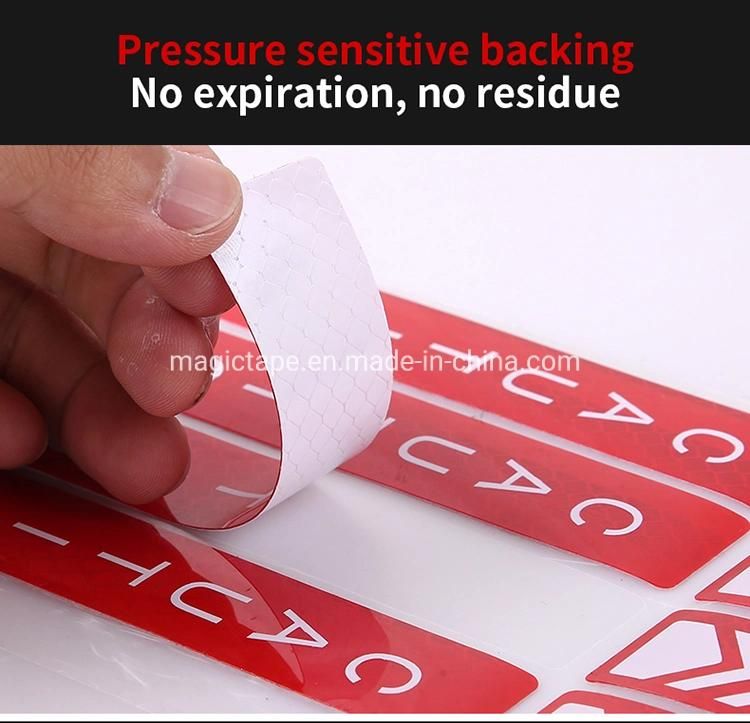 Custom Adhesive Decorative PVC Vinyl Reflective Stickers for Car Door