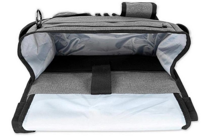 Hanging Trunk SUV Backseat Storage Bag Car Back Seat Truck Organizer with Lid and Adjustable Shoulder Strap