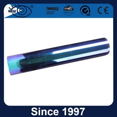 Purple to Blue Self Adhesive Solar Window Tinting Chameleon Film