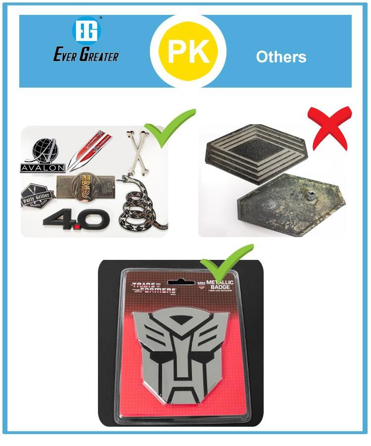 Customized Car Emblems Badges with ISO/Ts16949 Certified