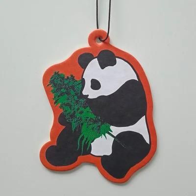 Customizable Panda Pattern Paper Air Freshener, Room Air Freshener, Car Air Freshener Paper