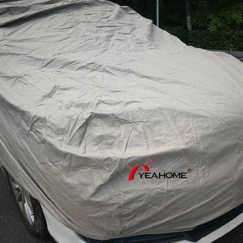 Checks Pattern All Weather Protection Car Cover Fire-Retardant Finished