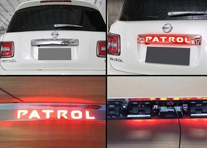 Chrome Tail Gate Garnish with LED for Nissan New Patrol 2016