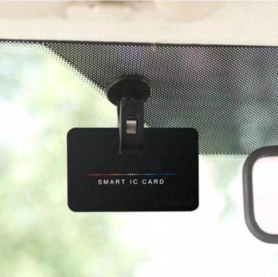 Car Interior Decoration Clip Durable Self-Adhesive Plastic Clip Car Auto Card Clamp Ticket Holder Organizer Wbb13050