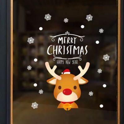 Christmas Decoration Wall Sticker Home Shop Window Decor Festival Decal New Year Home Sticker
