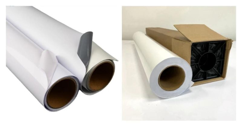 Gray /White/Black Glue Self Adhesive Vinyl for Advertising